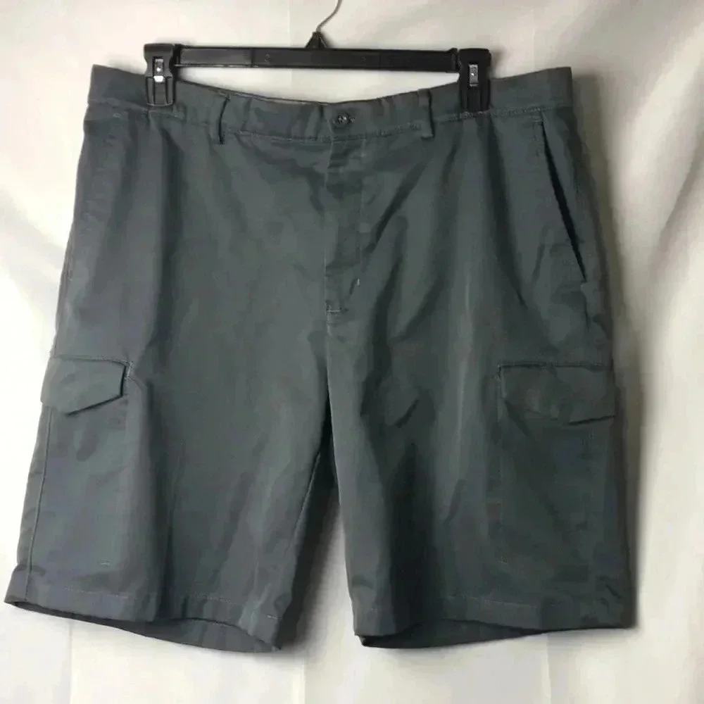 GREG NORMAN FOR TASSA ELLA MENS GRAY‎ SHORTS SZ 38. GOOD CLEAN CONDITION